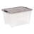 Plastic Storage Box with Latching Lid in Clear-1142265760