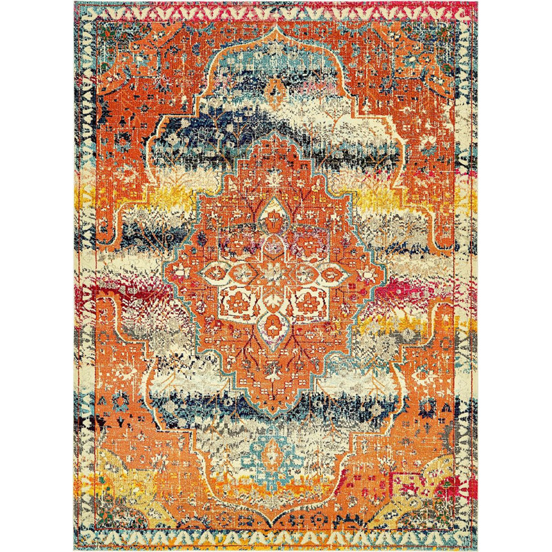 Abstract Indoor Rug, Rectangle 9' x 12'