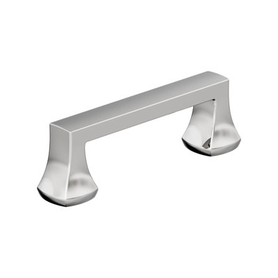 Poignée d'armoire hybride en chrome poli de 3 pouces (76 mm) Hybridize - paquet de 25