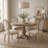 4 Piece-20" H Mid Century Modern Upholstered Linen Side Chair  King Louis Back Solid Wood Dining  Chairs-634067728