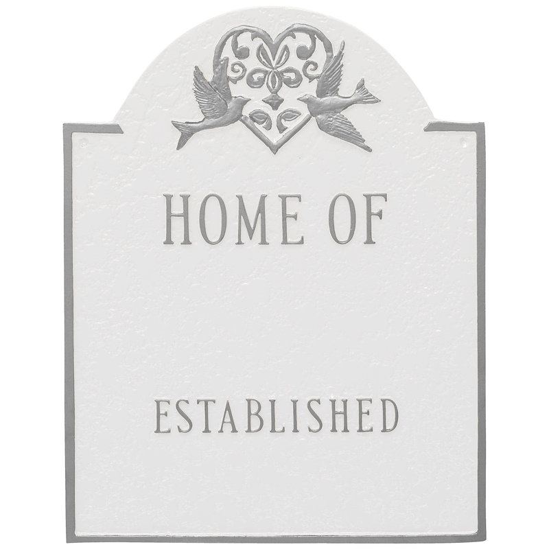 Plaque d'adresse murale sur 4 lignes, Chocolat / or, Oui