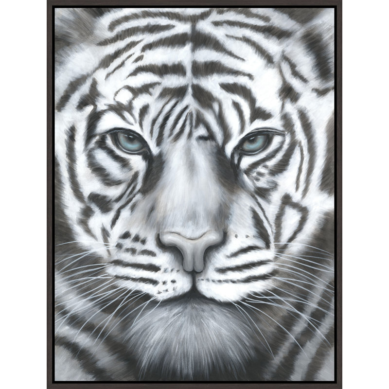 Silver Eyes Print by Beverly Fuller, Glass Coat