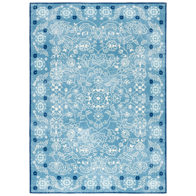 Tapis floral lavable à la machine MSRW 194 Performance, Rectangle 2 pi 3 po x 3 pi 9 po
