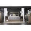 Commode moderne Halifax, 107 cm de large, 142 cm de hauteur, 46 cm de profondeur, couleur lin et java