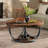 35.4" Round Coffee Table, 2 -Tier Accent Cocktail Table-1268220994