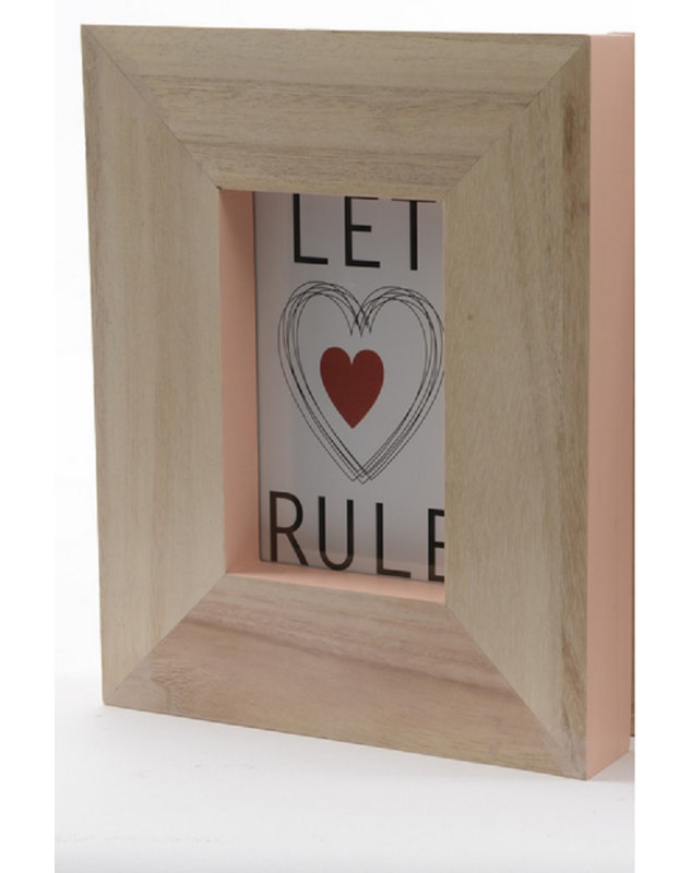 10" Rectangular Wood Picture Frame, Peach Pearl