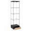 Vitrine moderne en verre avec tiroir en rotin-87175906