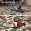 Tapis floral lavable en machine avec envers antidérapant Guston-51273235-51977672-52131638