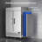 Coolski 54.4 Inch Commercial Freezer, Reach-in Freezer Upright with 2 Doors, 49 cu.ft. Capacity Fan Cooling Stainless Steel