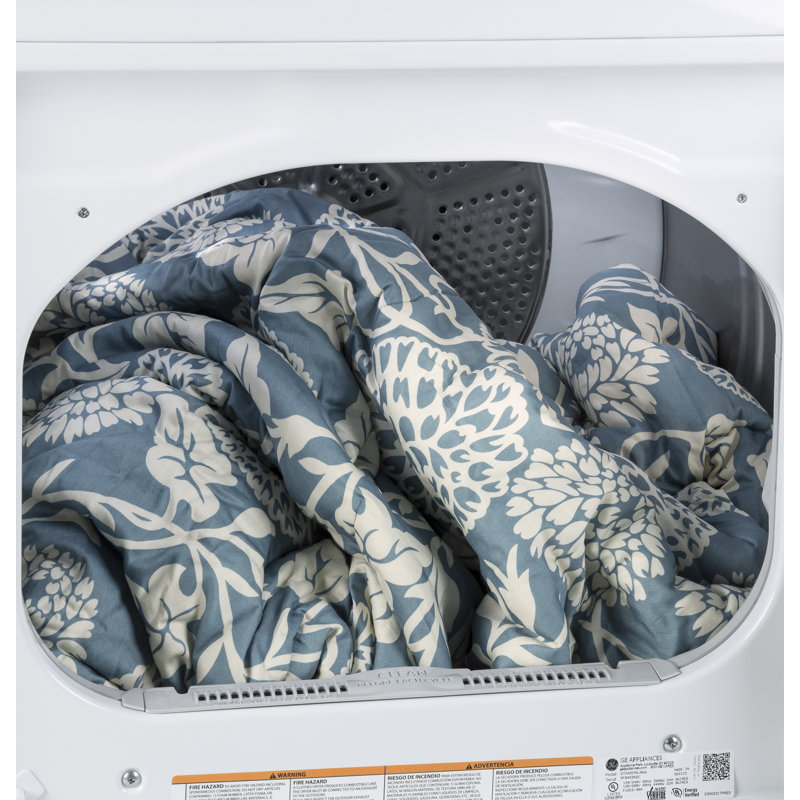 GE® 7.2 cu. ft. Capacity aluminized alloy drum Electric Dryer with Sensor Dry