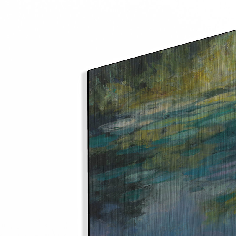 Art mural en métal Latitude Run® «Water Lilies 3» par Julia Purinton, H 24 po x l 24 po