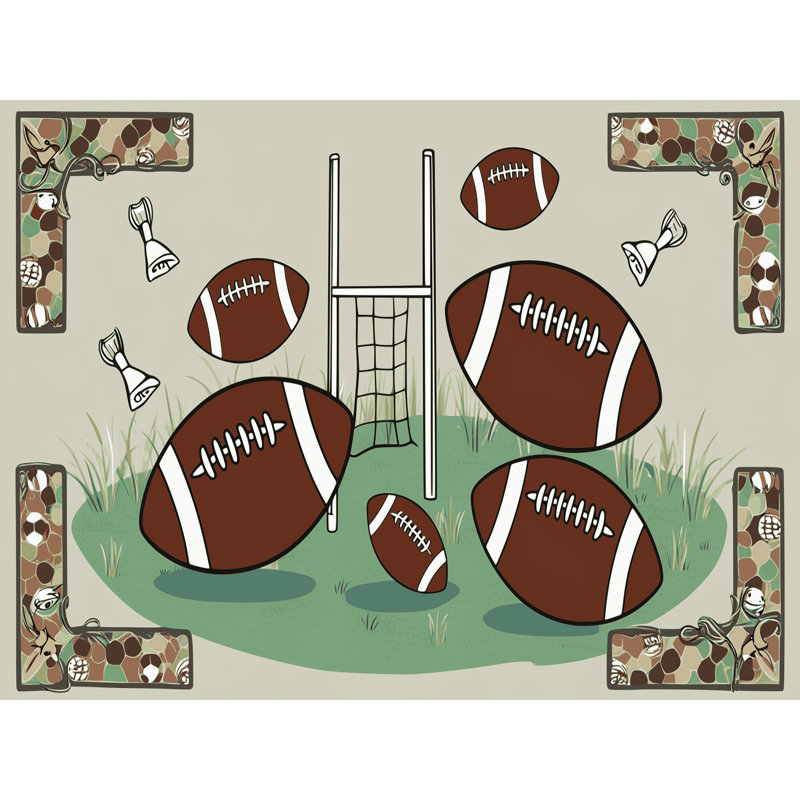Tapis de football pour enfants Zoomie, Rectangulaire 2 pi x 3 pi