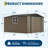 12*10FT Outdoor Storage Shed with Updated Frame Structure for Patio Garden Lawn-124954180