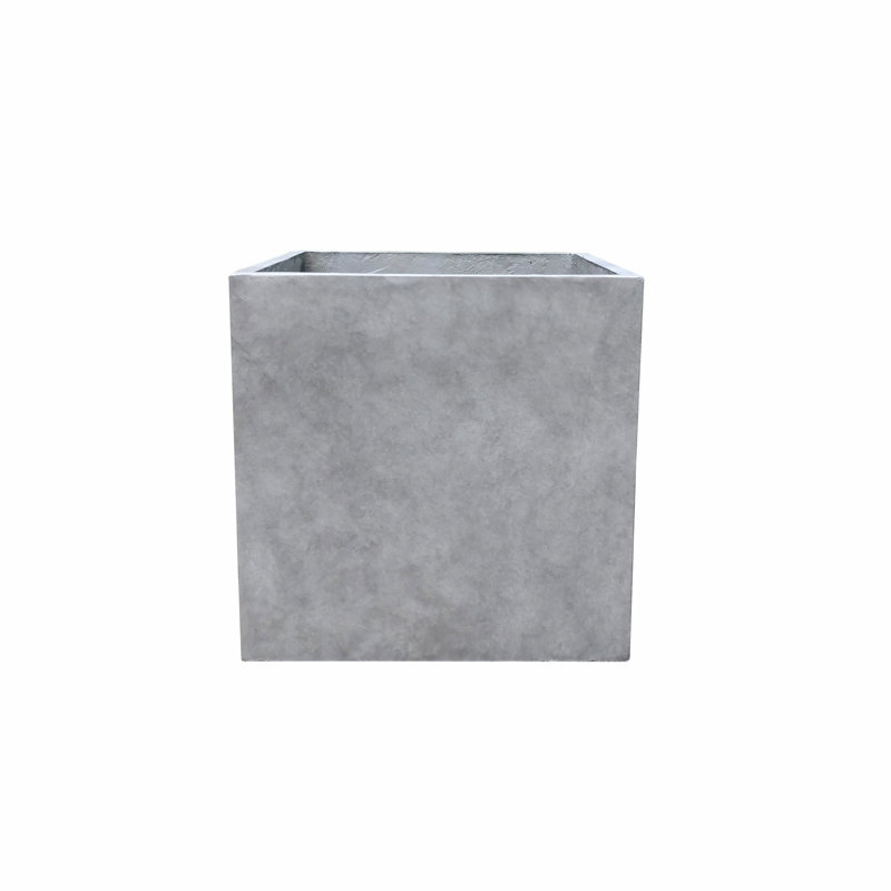 Planter, Natural Concrete, 16" H x 16" W x 16" D