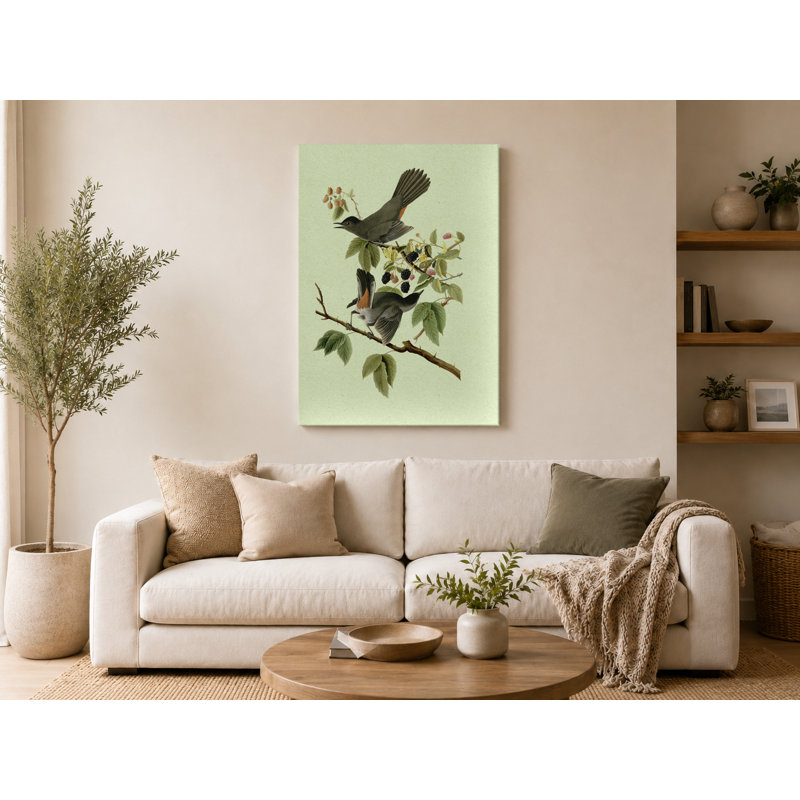 Chat-oiseau (1827) - Portrait, art mural sur toile, 11" W x 14" H