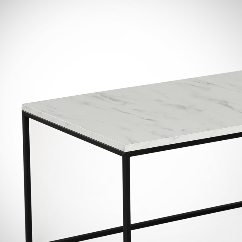 Manuel Frame Coffee Table, White, Marble