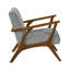 Structure contemporaine en bois d'hévéa et tissu d'ameublement de Chenille-781714078