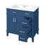 Meuble-lavabo 30 po avec lavabo en céramique et portes à fermeture en douceur-2802980