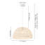 Luminaire suspendu en rotin tissé bohémien à 1 lumière Burket-1809702570-1800920459