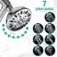 Système de double pomme de douche murale avec barre coulissante en acier inoxydable, 7 réglages de jet, 7 réglages et 1,8 gallon par minute, montage, tuyau de 59 po, assemblage