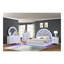 Commode 6 tiroirs Perla en bois blanc laiteux Perla