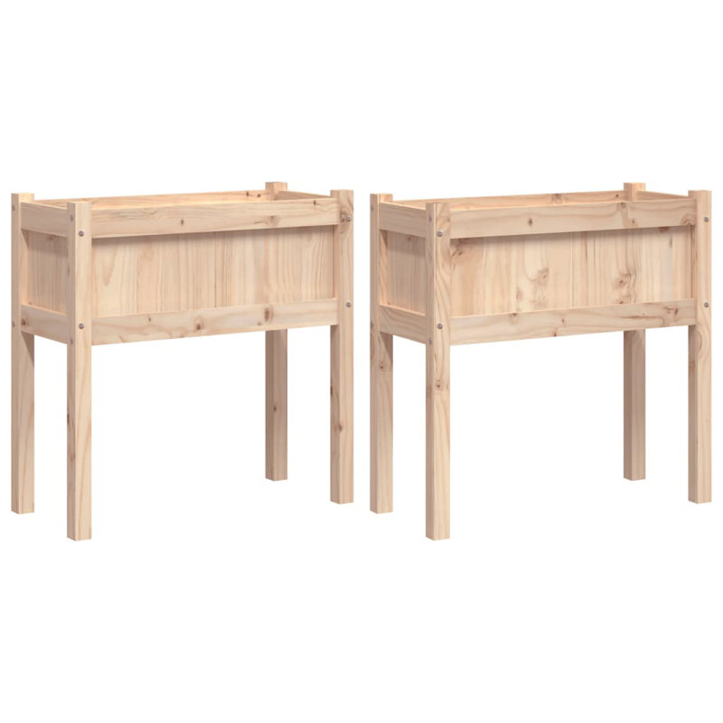 Brigita Wood Planter Box, Cherry, 2