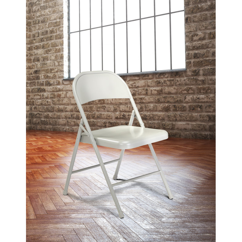 Chaise pliante empilable National Public Seating, Gris