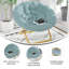 Chaise pliante en fausse fourrure Gwen pour dortoir ou chambre à coucher-1966208285-1966208284