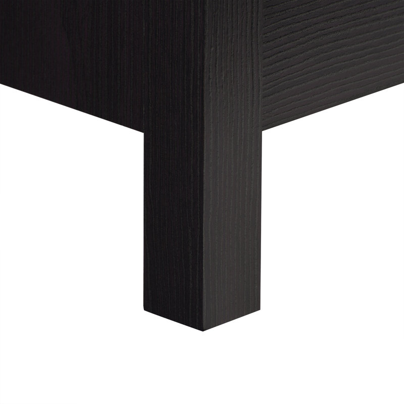 Table de chevet 2 tiroirs Humberto, Noir