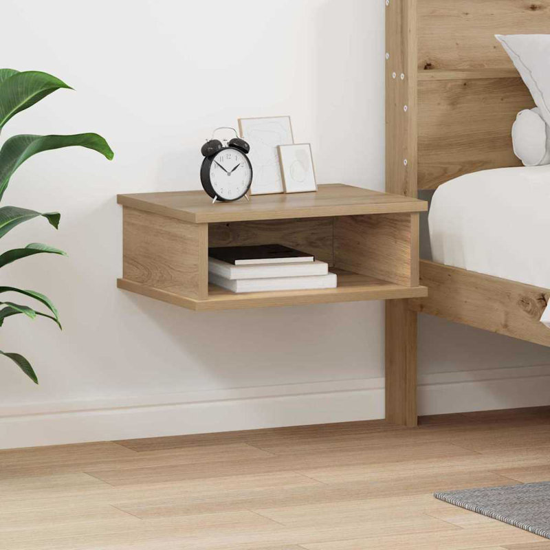40 cm W Bedside Table, Taupe