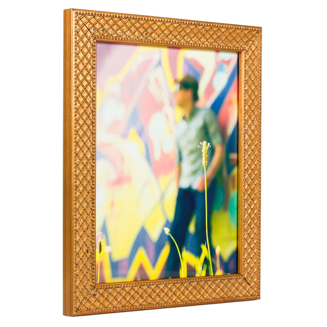 Minnie Wood Embossed Picture Frame with Mat Kelly Clarkson Home 