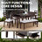 Modern Rectangular Lift-top Storage Dining Table With Drawer, Walnut, 66 Inch - Seats 6