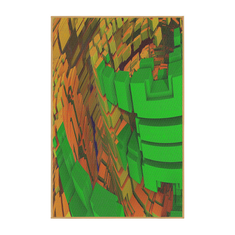 Abstract Indoor Rug, Rectangle 5' x 7'
