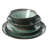 Gibson Elite Green Lantern 16 Piece Double Dowl Terracota Reactive Dinnerware Set