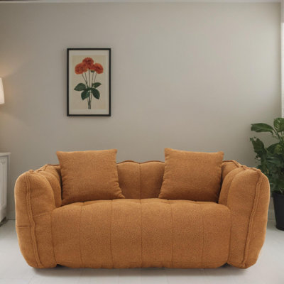 66" Modern Style Upholstered Sofa