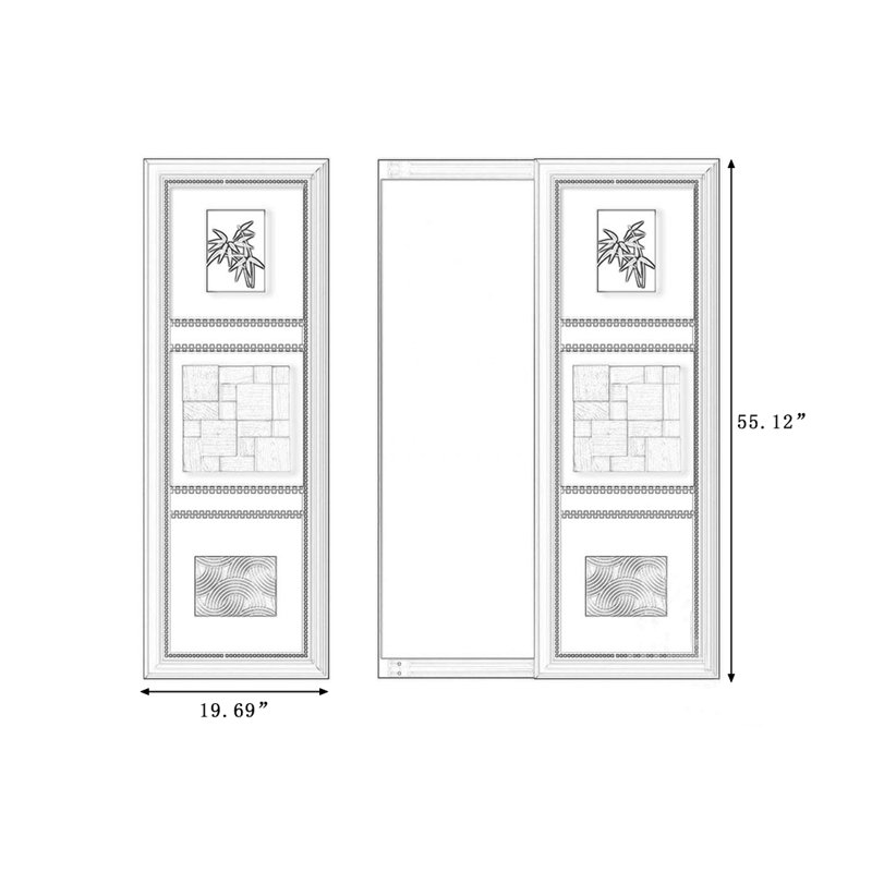 Miroir rectangulaire en plastique pleine longueur