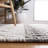 Natura Hand Woven Wool/Cotton Geometric Rug in Ivory/Charcoal-1658674300