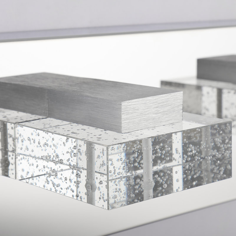 Dimmable LED Vanity Light with Crystal Accents, 5500K, 5