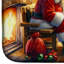 Tapis de séchage Irish Setter and Santa Claus