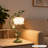 20" Ceramic Rose Table Lamp With Switch
