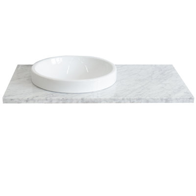 Plateau de meuble-lavabo simple 37 po avec lavabo