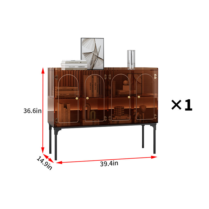 Armoire d'appoint luxueuse de style italien, Amber