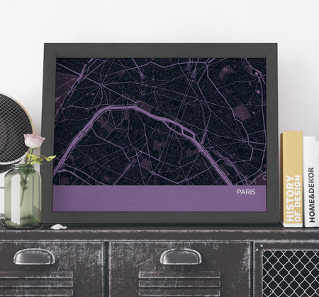 Single Picture Frame Print, Black