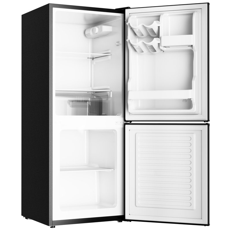Réfrigérateur compact avec congélateur, réfrigérateur compact 2 portes BANGson 4,0 pi cu, pour appartement, cuisine, bureau, noir