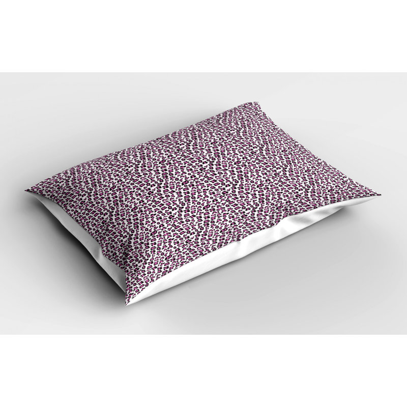 King Size Pink Leopard Print Polyester Pillow Sham