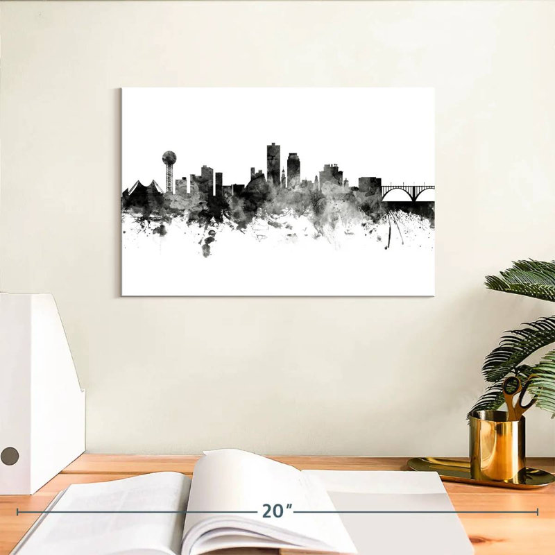 Nicci Knoxville, Tennessee Skyline II, H 8 po x l 12 po