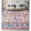 Wool Oriental Area Rug in Blue/Pink-71389160