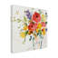 Décoration murale d'extérieur vase blanc avec fleurs lumineuses-1957719057