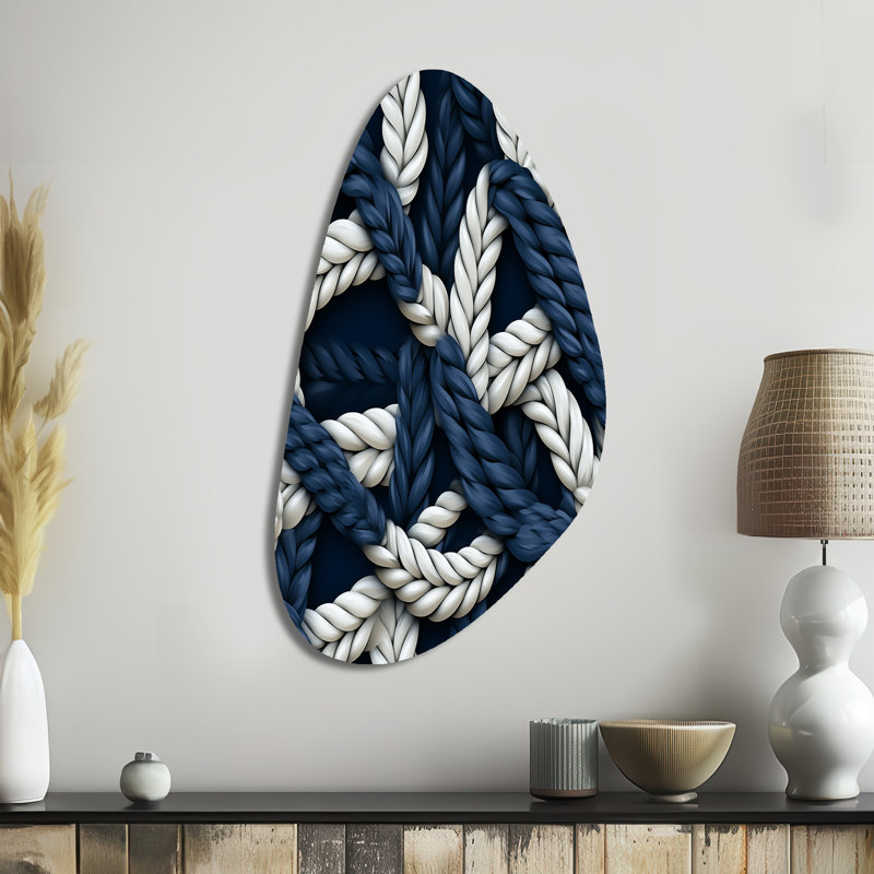Allegresse - art mural asymétrique en métal Coastal Fall, H 39 po x l 21 po x P 1 po