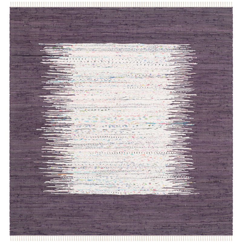 Paynter Hand Woven Cotton Rug, Square 6'